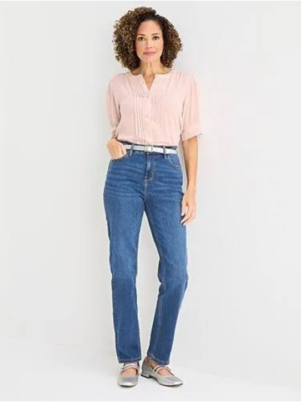 Liz Claiborne Lana Womens High Rise Cropped Jean size 4